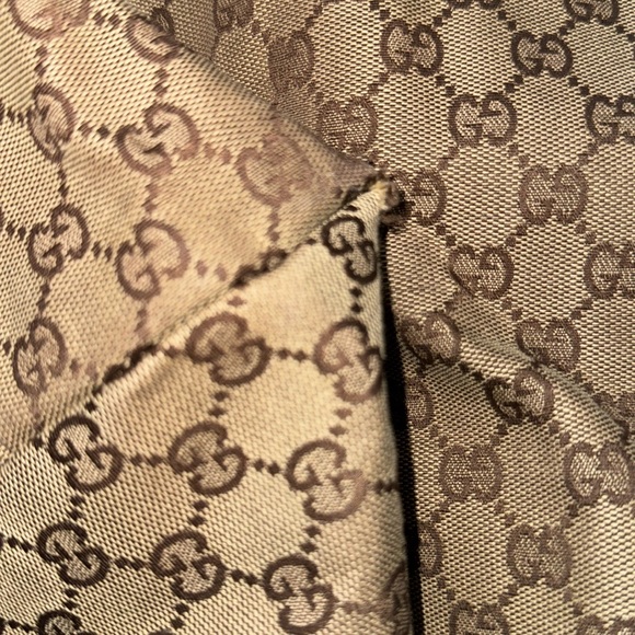 Gucci Brown Monogram Tote Bag - Picture 6 of 6